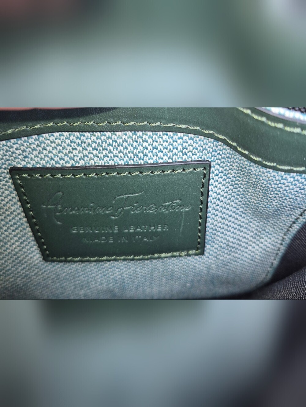 Anonimo Florentine Crossbody, Genuine Leather, Hunter Green - Picture 2 of 10